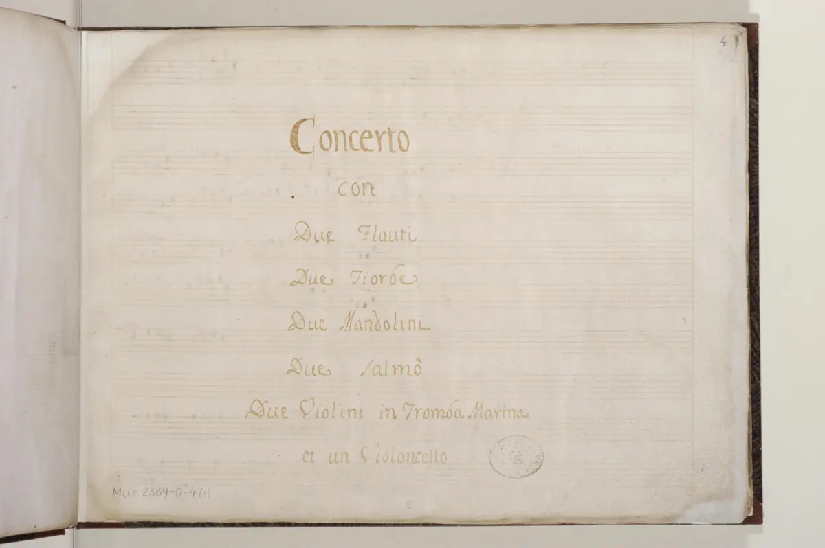 Concerto con molti strumenti - Page 1