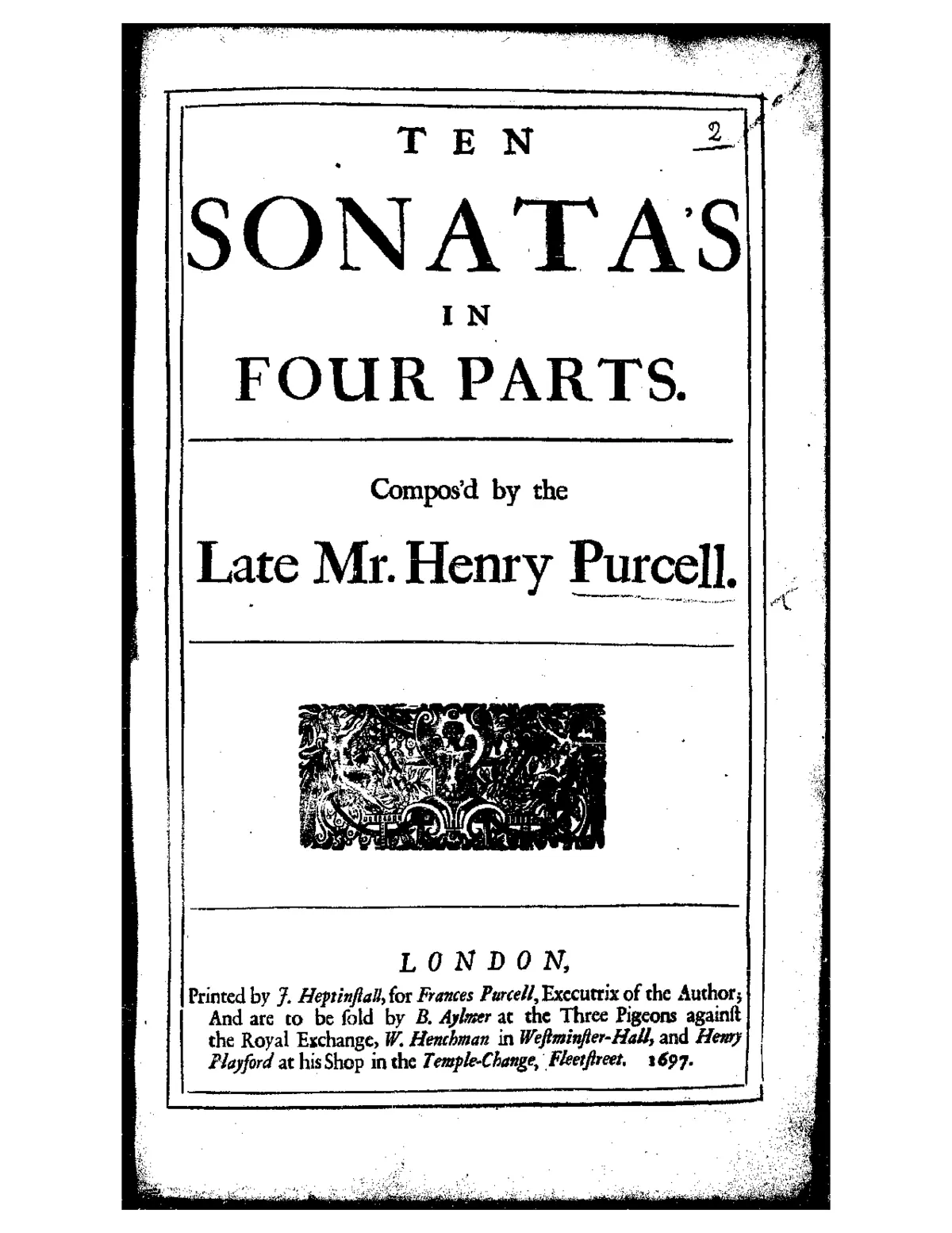 10 Sonatas in Four Parts - Page 1