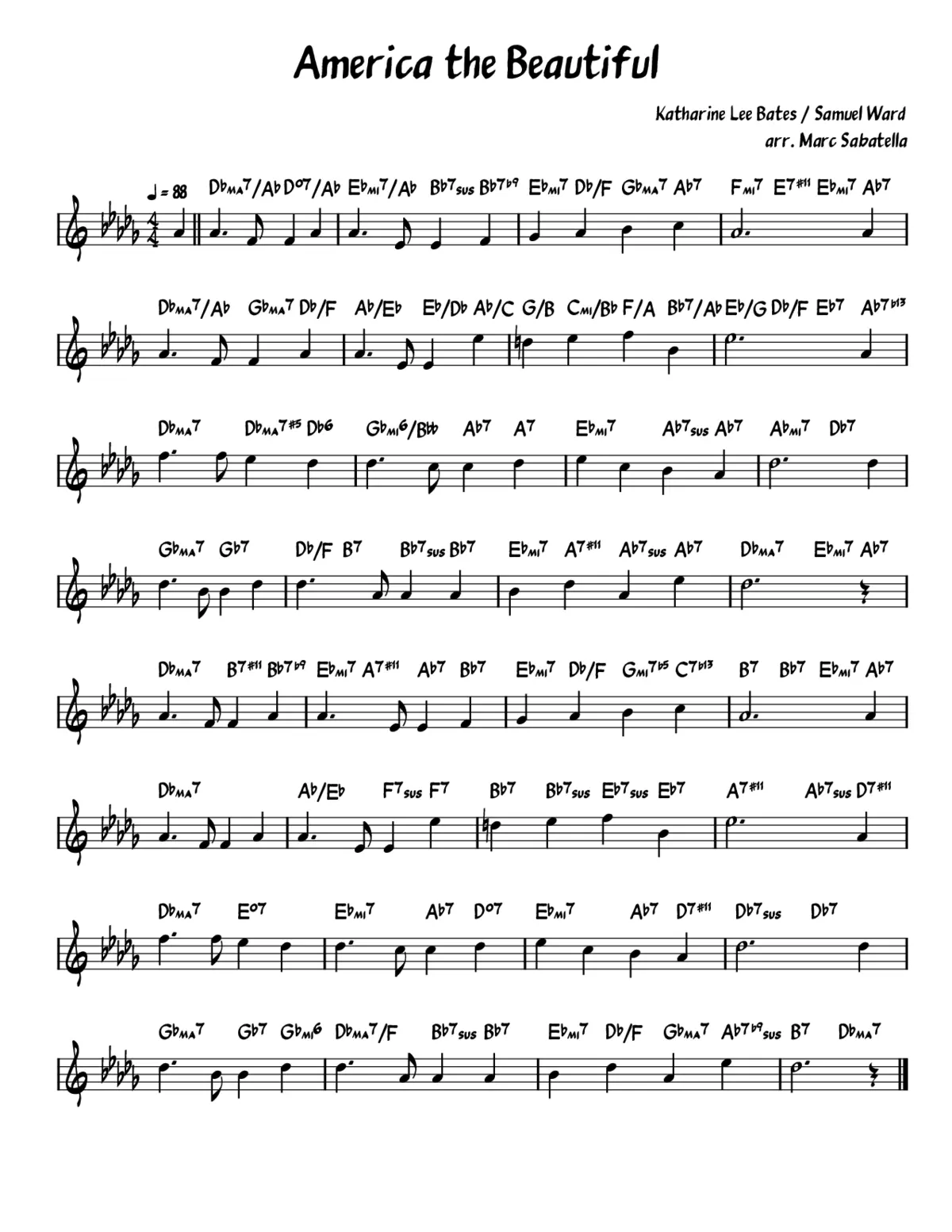 america the beautiful - Page 1