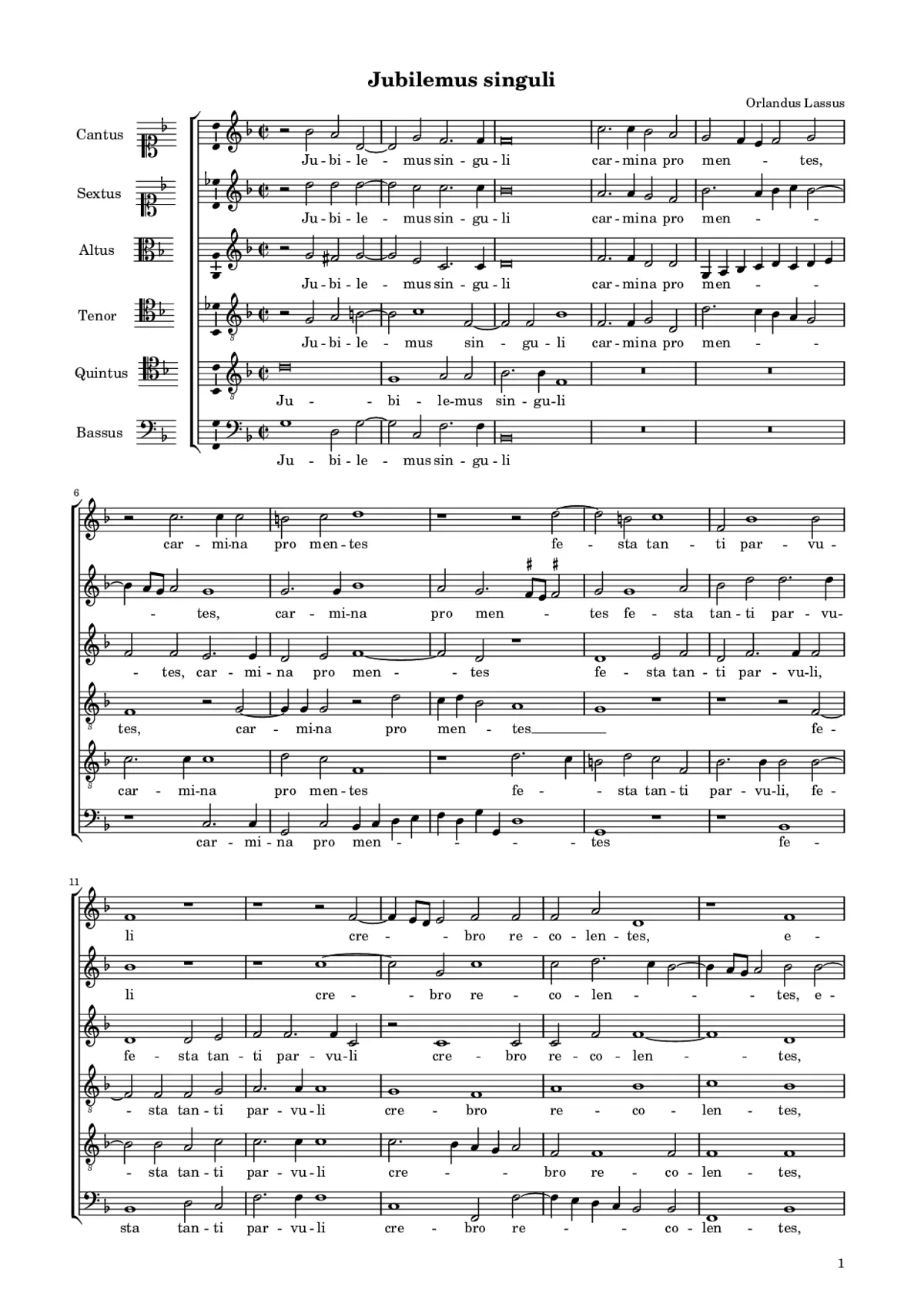 Jubilemus singuli - Page 1