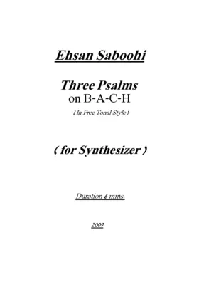 Three Psalms on B-A-C-H