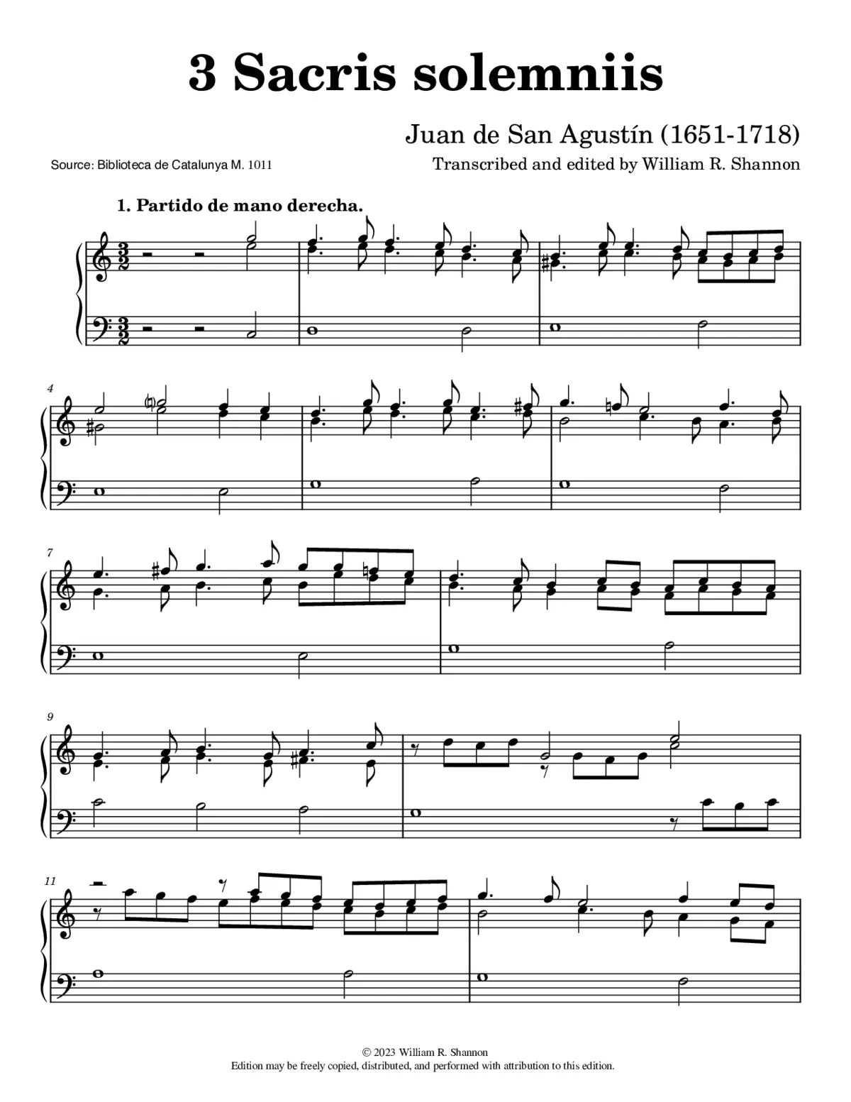 3 Sacris solemniis - Page 1