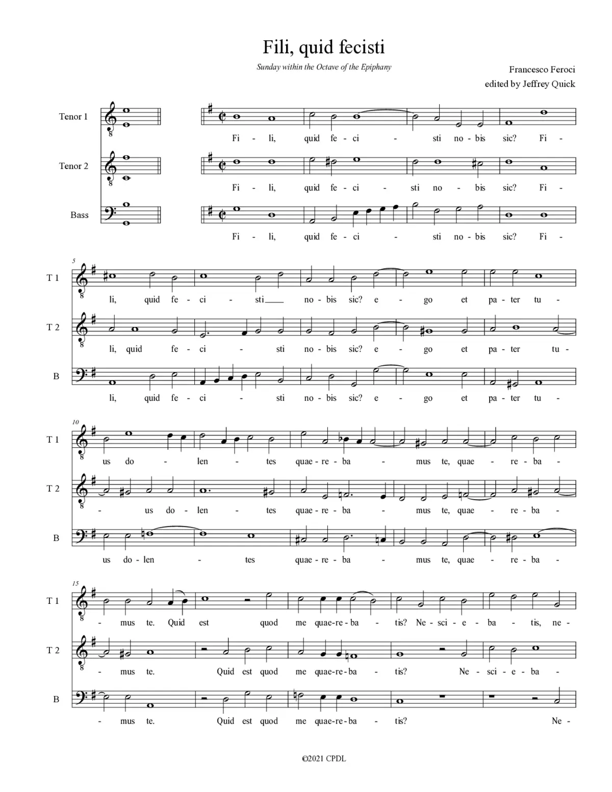 Fili quid fecisti - Page 1
