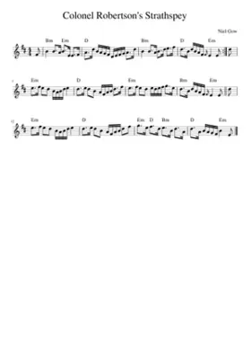 Colonel Robertson's Strathspey