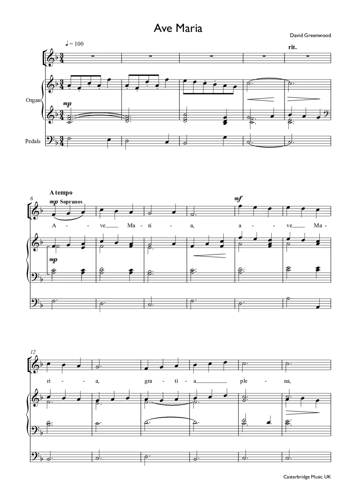 Ave Maria - Page 1