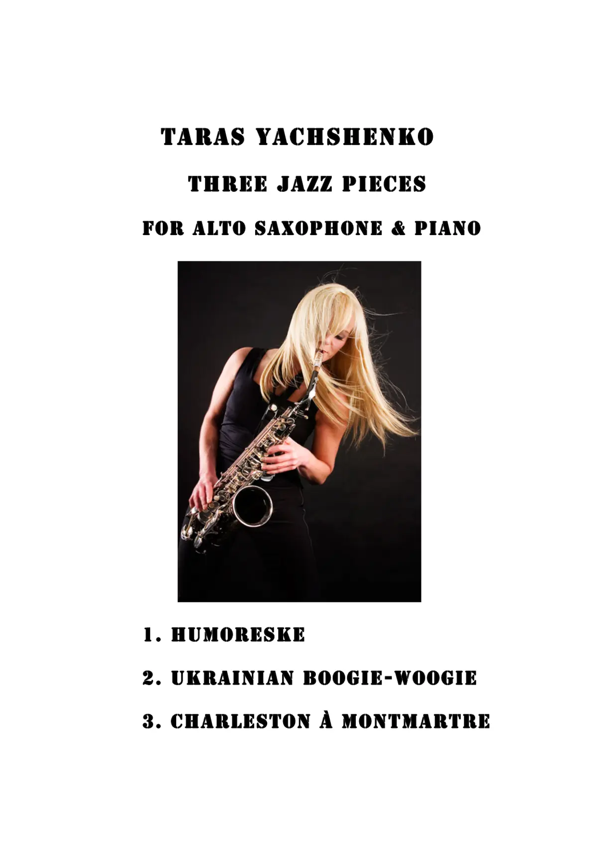3 Джазові П'єси для саксофона-альта та фортепіано - Page 1