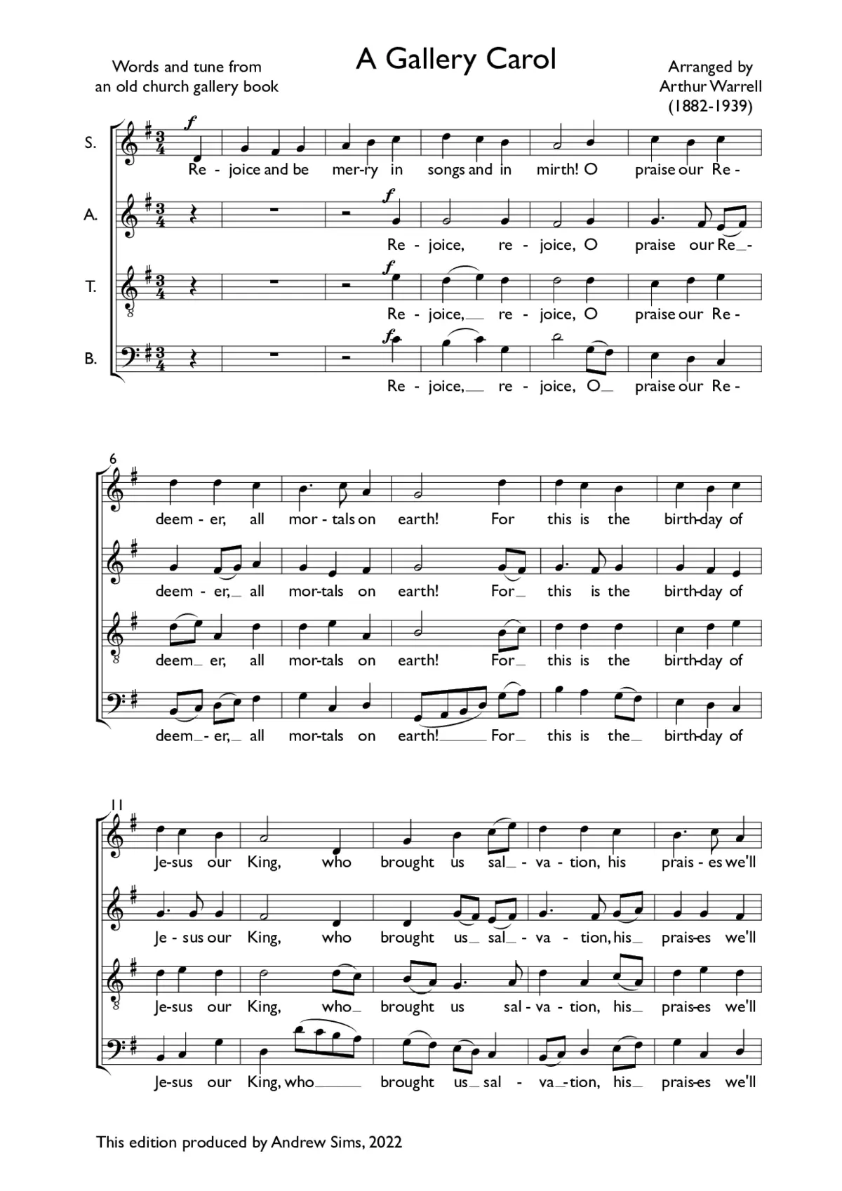 A Gallery Carol - Page 1