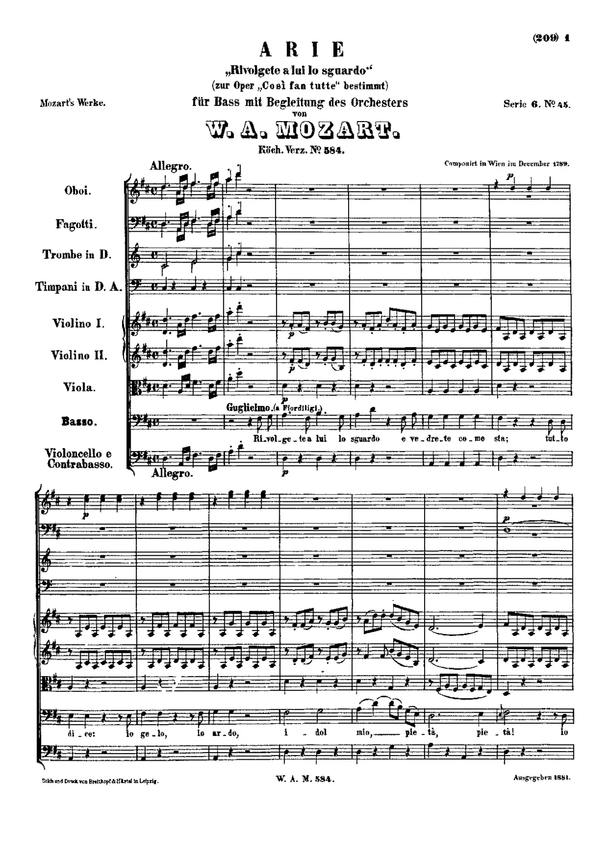 Rivolgete a lui lo sguardo - Page 1