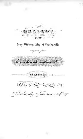 String Quartet in C major