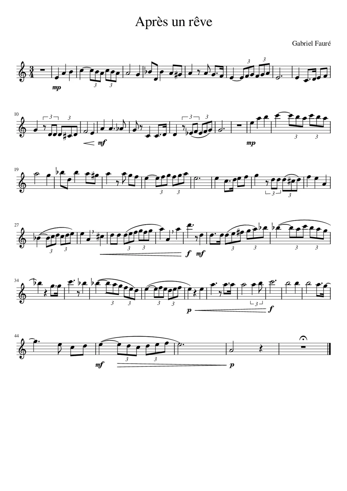 Après un Rêve - Page 1