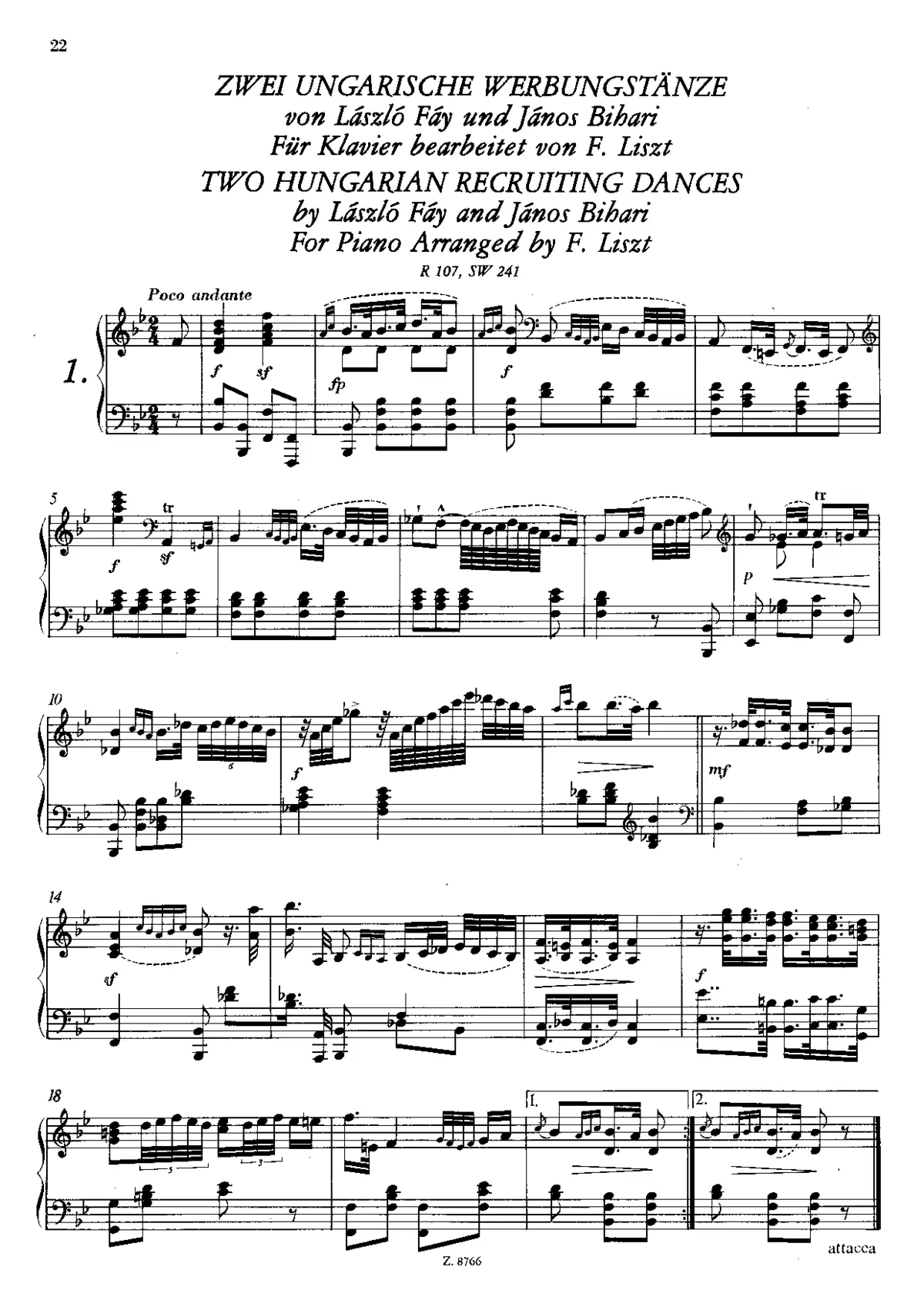 Two Hungarian Recruiting Dances - Page 1