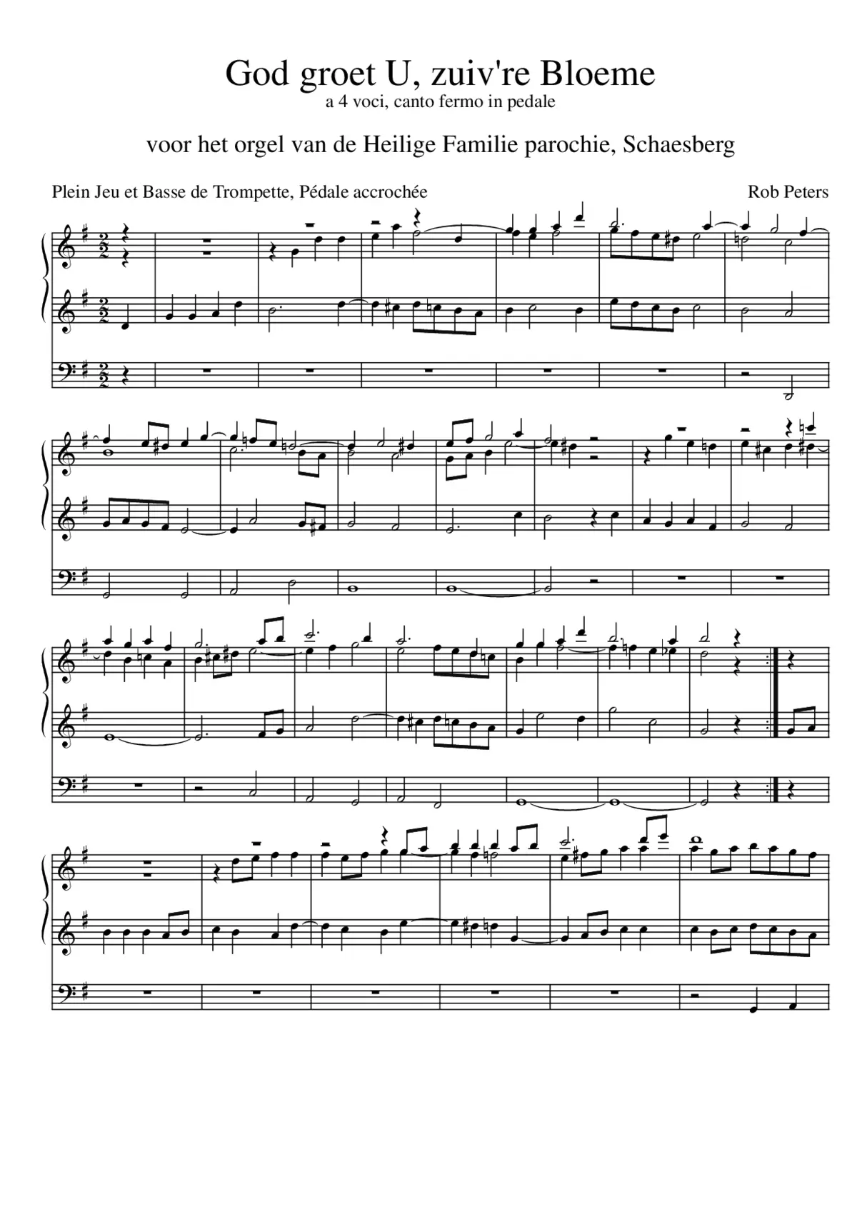 3 Organ Pieces, Op.110 - Page 1