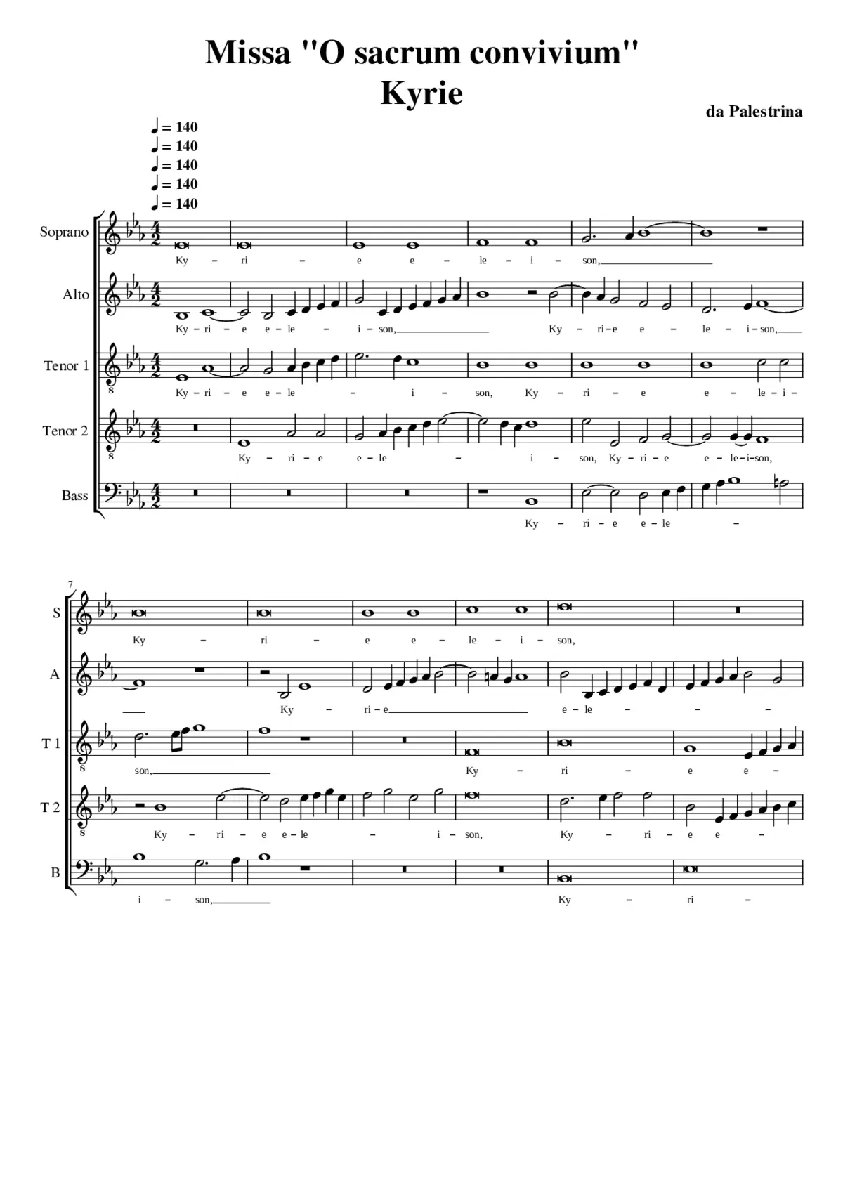 Missa O Sacrum Convivium - Page 1