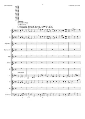 O süsser Jesu Christ SWV 405