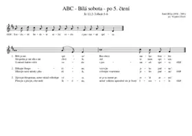 ABC - Bílá sobota - po 5. čtení