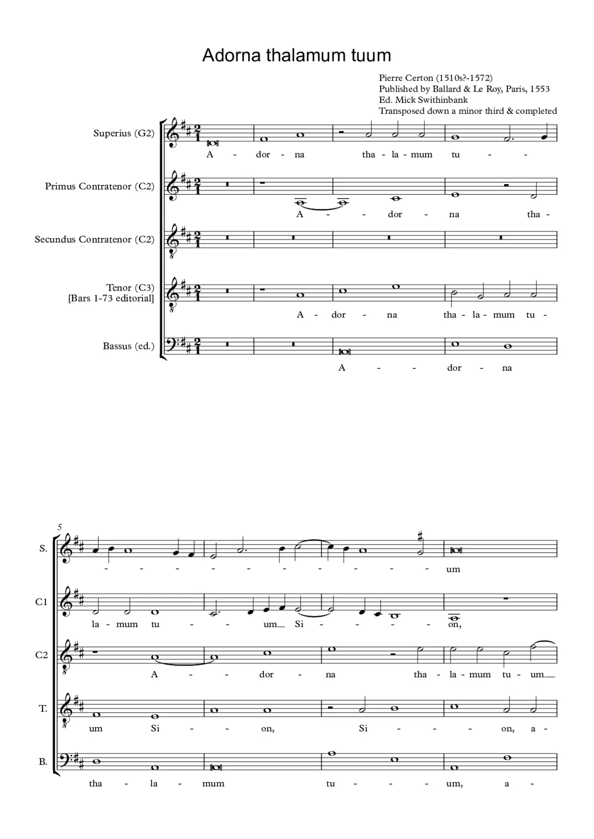 Adorna thalamum tuum - Page 1