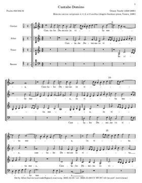 Cantabo Domino