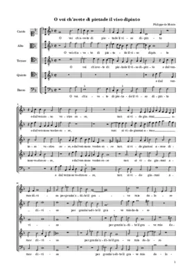 O voi ch'avete di pietade il viso