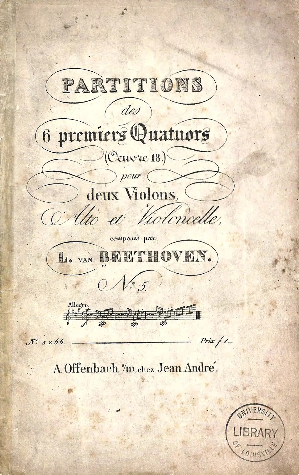 String Quartet No.5 in A major - Page 1