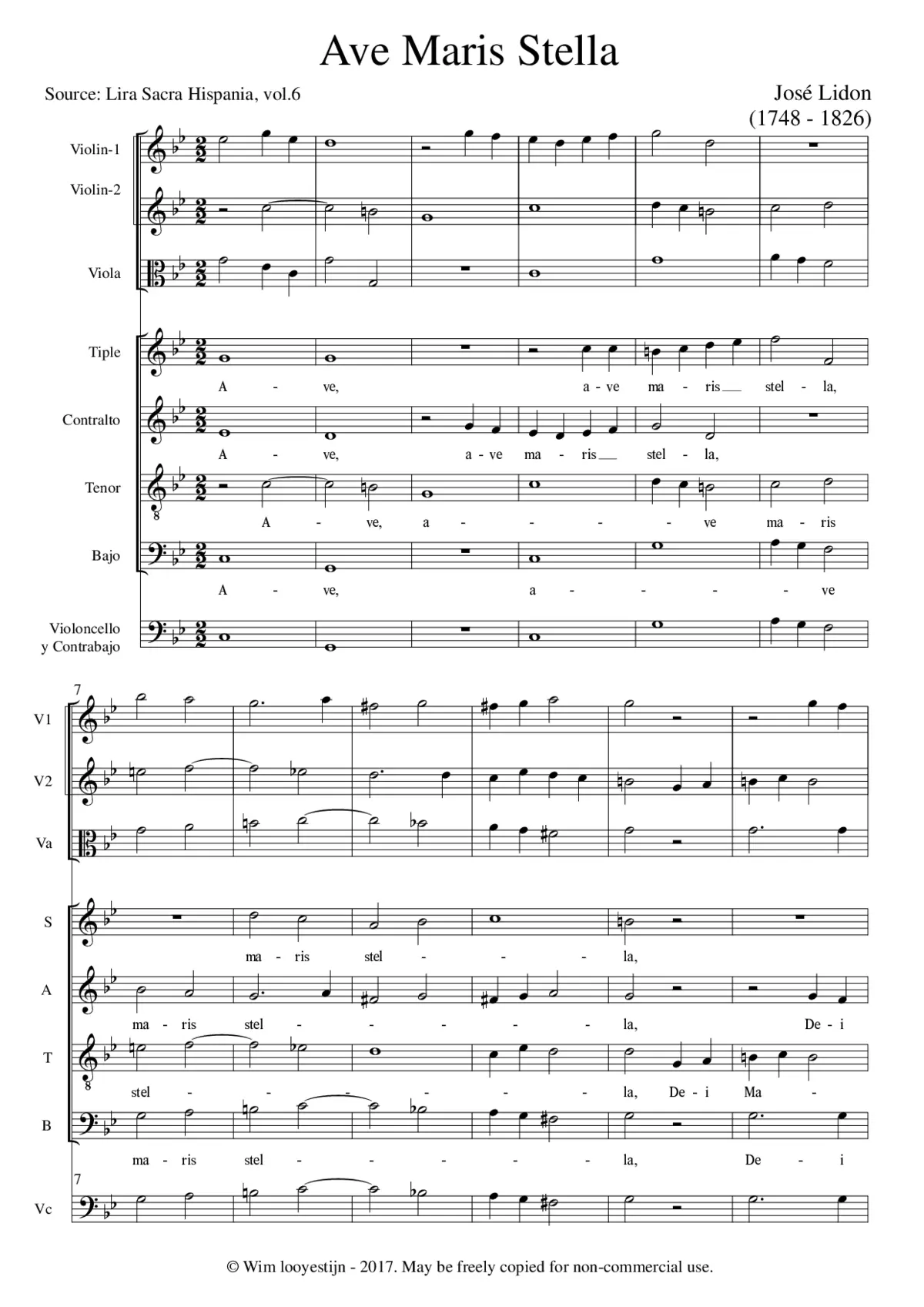 Ave maris stella - Page 1