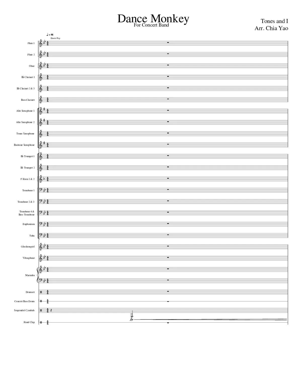 dance monkey - Page 1