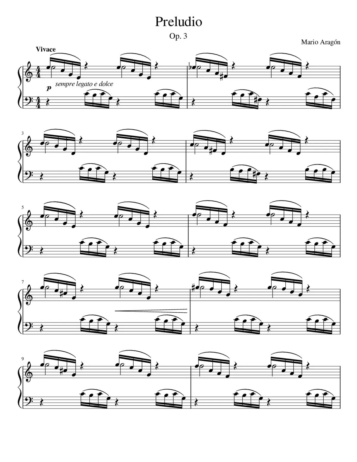 Preludio No. 1 - Page 1