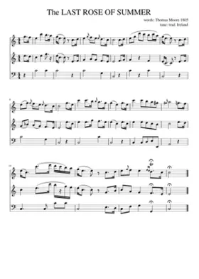 the LAST ROSE OF SUMMER