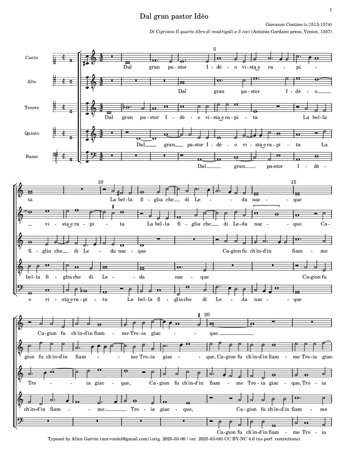 Dal gran pastor Idèo - Page 1