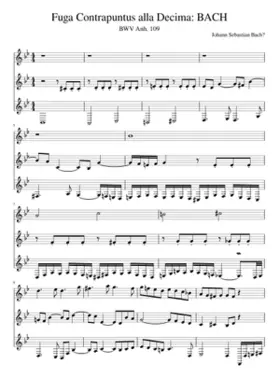 Fuga Contrapuntus alla Decima: BACH