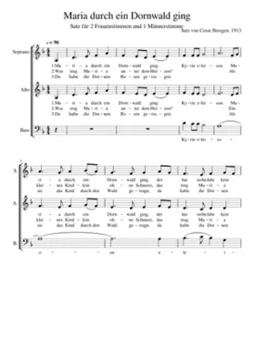 Maria durch ein Dornwald ging (3-stimmiger Chor)