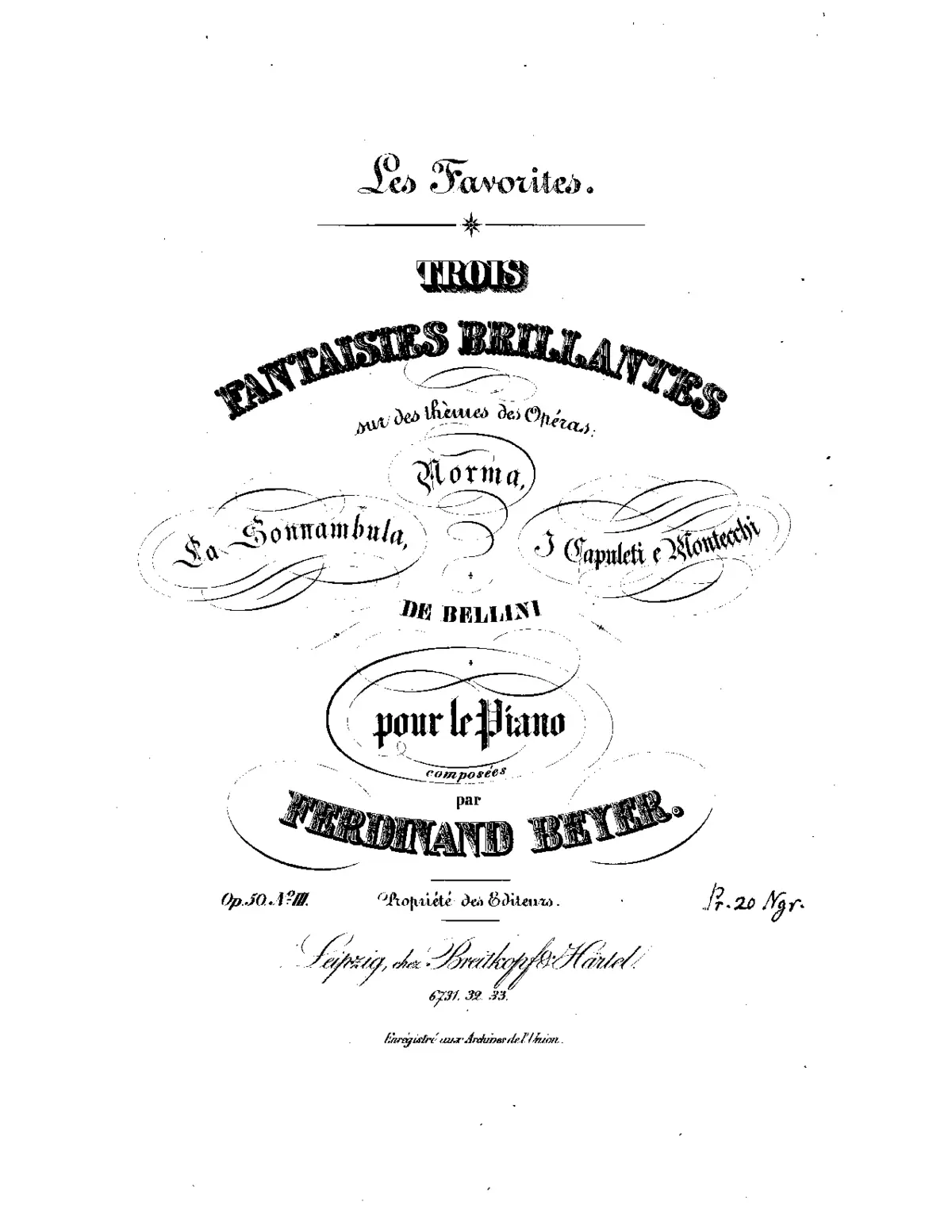 3 Fantaisies brillantes - Page 1