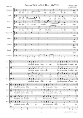 Aus der Tiefe (Psalm 130), SWV 25