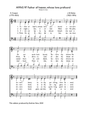 Father of heaven, whose love profound (II)