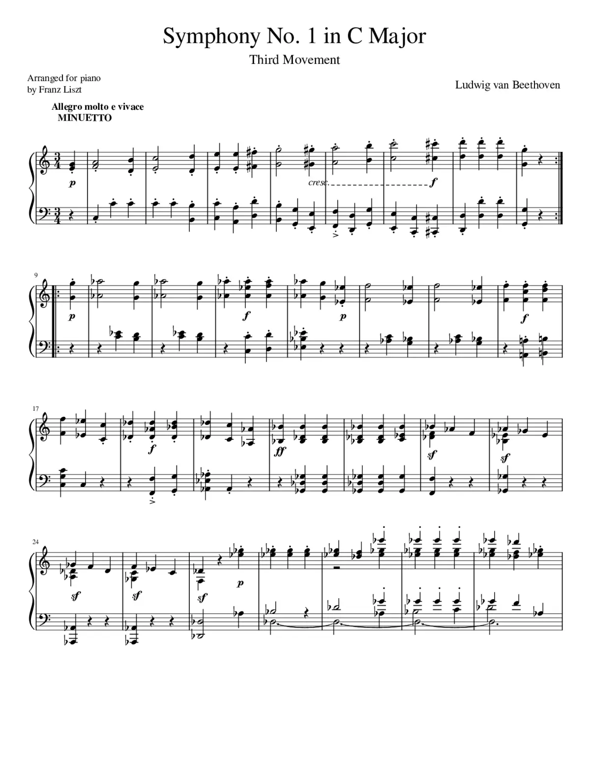 Symphony No.1 Op.21 - Page 1