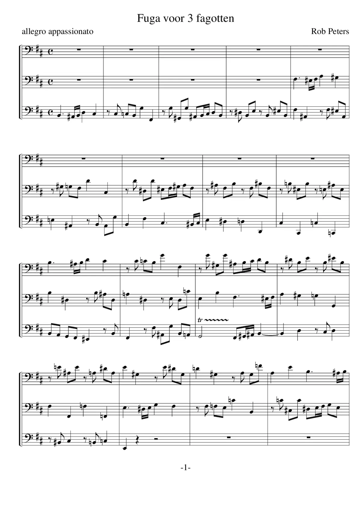 Pieces for Wind Instruments, Op.87 - Page 1