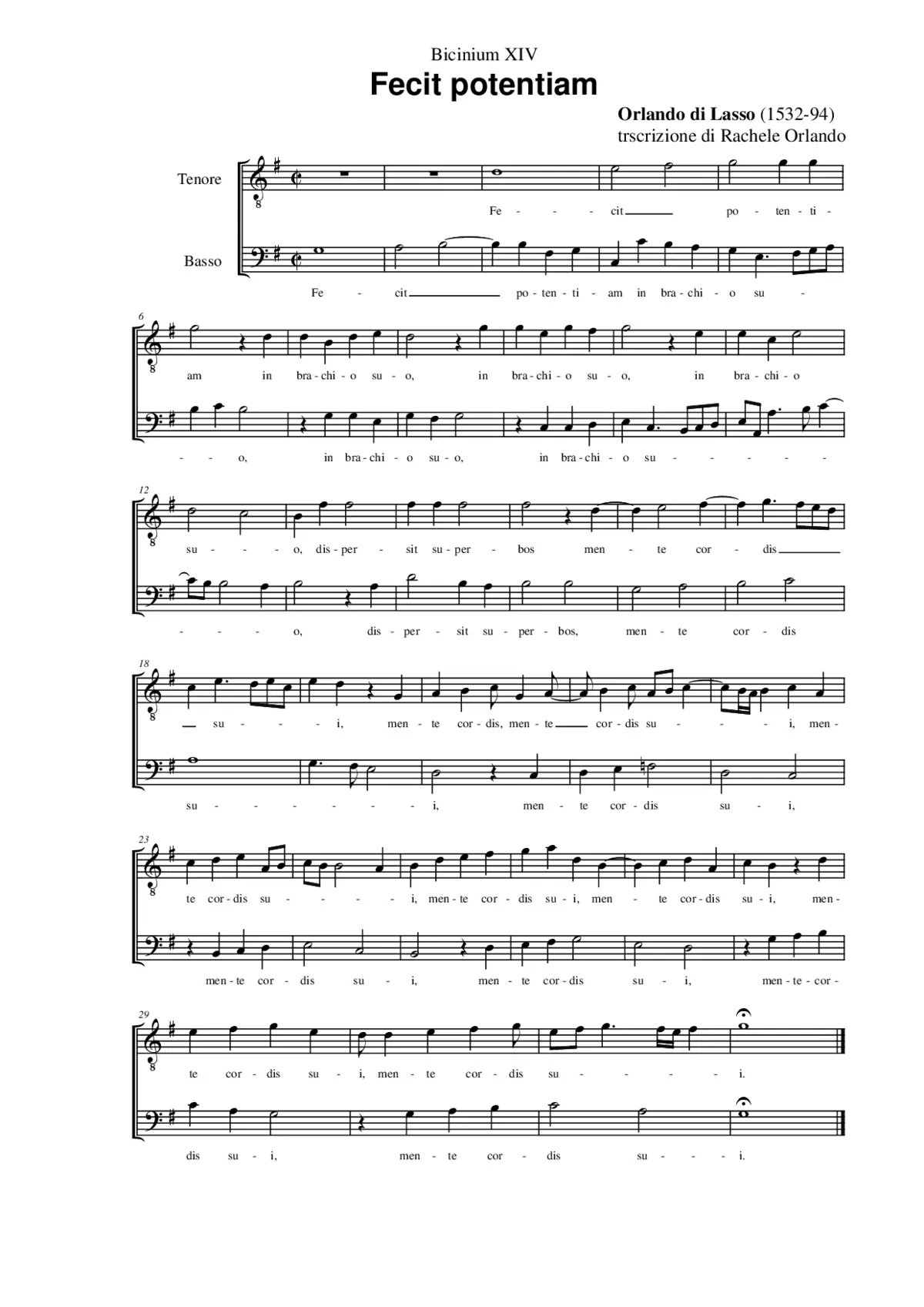 Fecit potentiam in brachio suo - Page 1