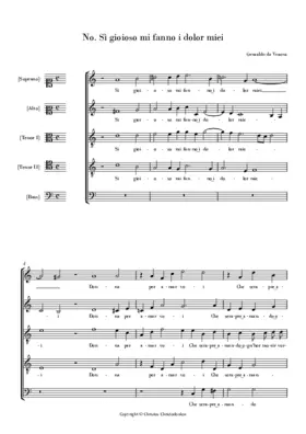 Sì gioioso mi fanno i dolor miei