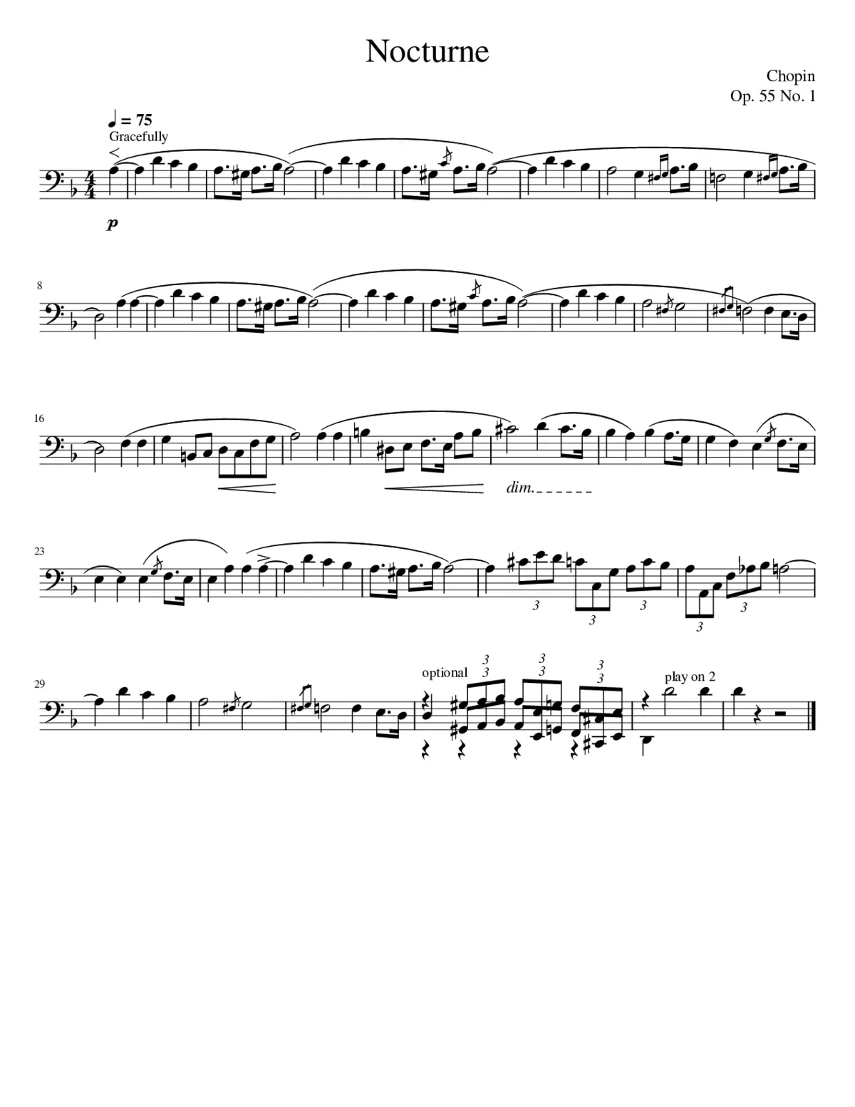 Nocturnes Op.55 - Page 1