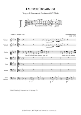 Laudate Dominum, Op.II, No. 12