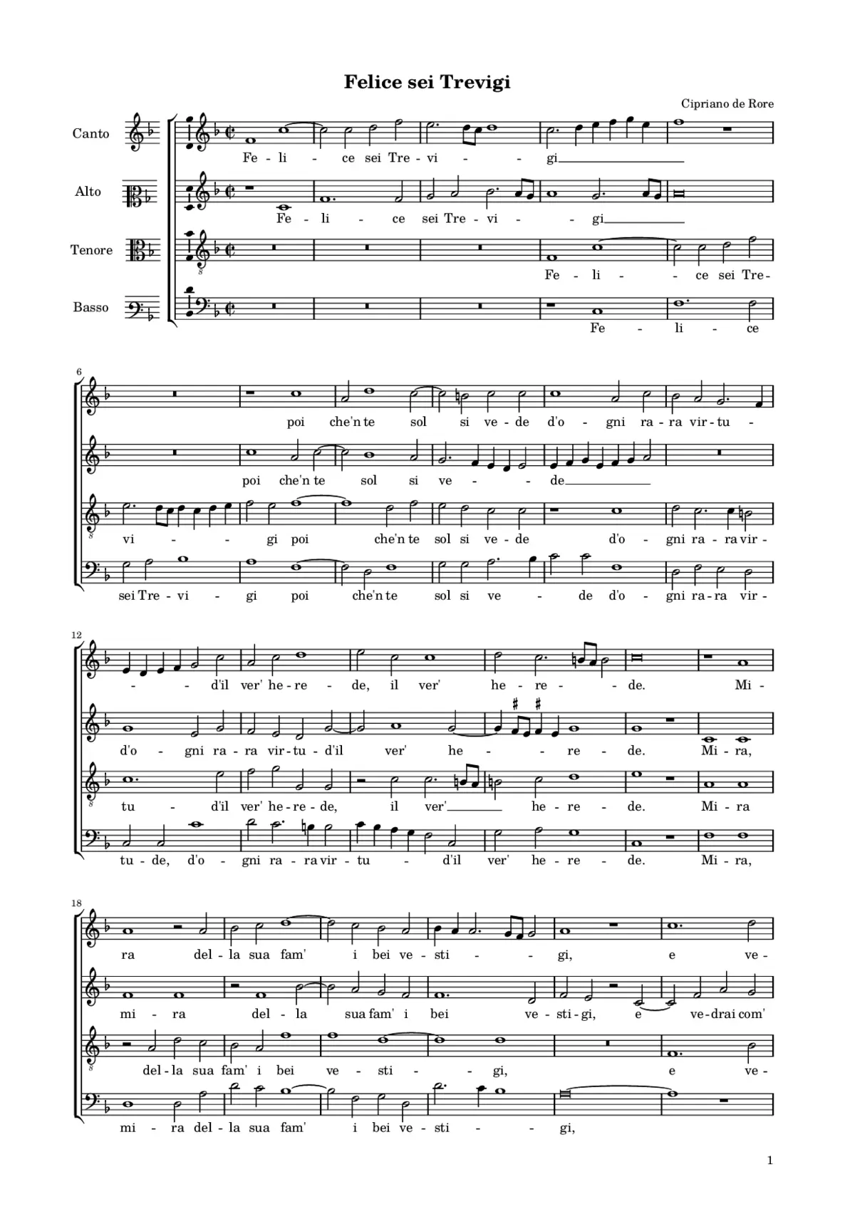 Felice sei Trevigi - Page 1