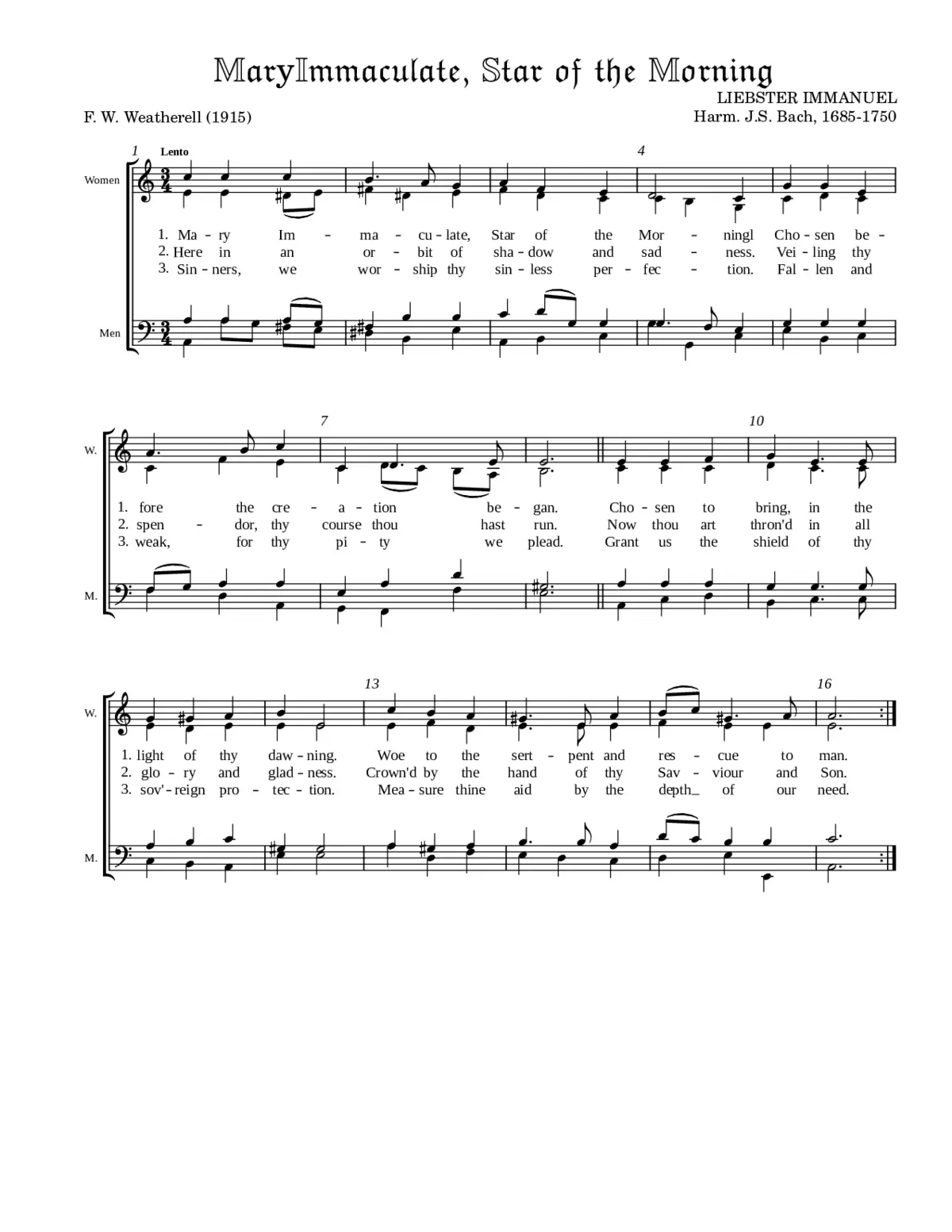 Mary Immaculate, Star of the Morning - Page 1