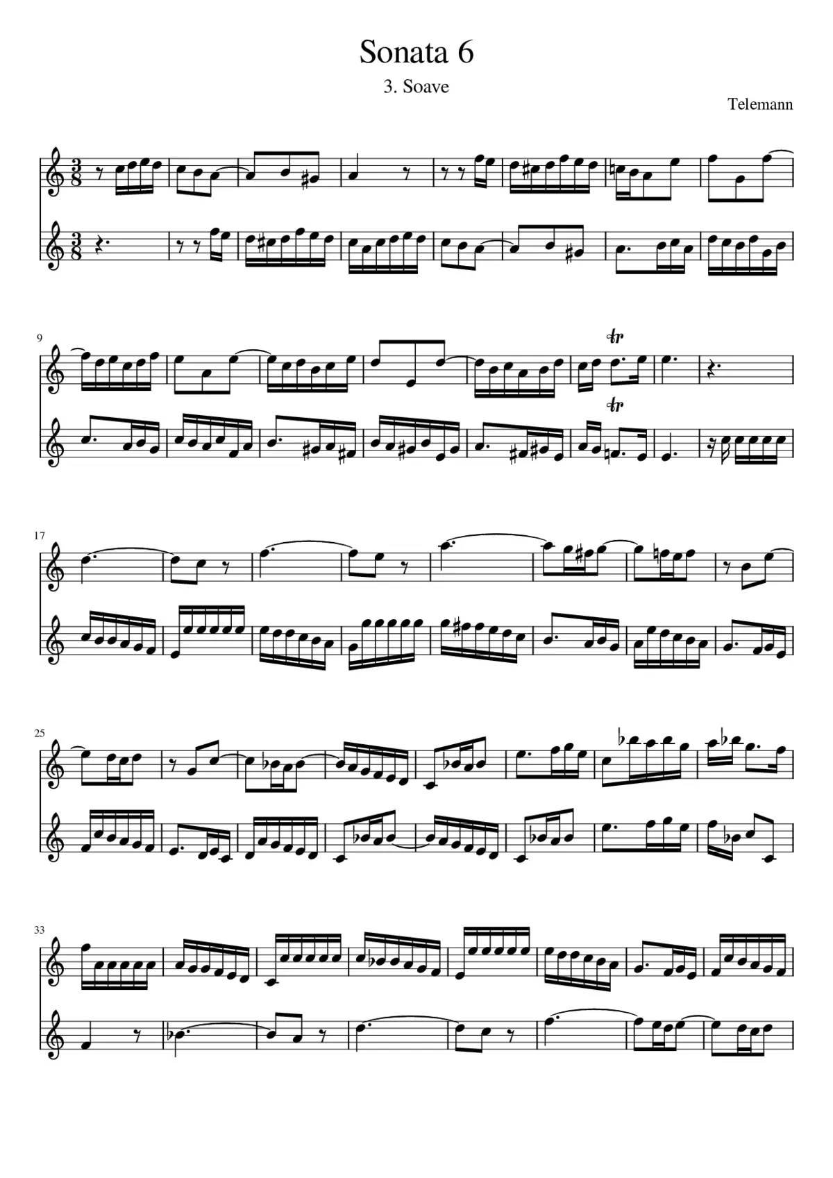 Sonata 6 - Page 1