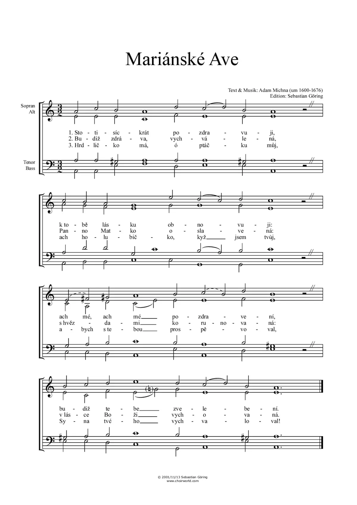 Mariánské Ave - Page 1