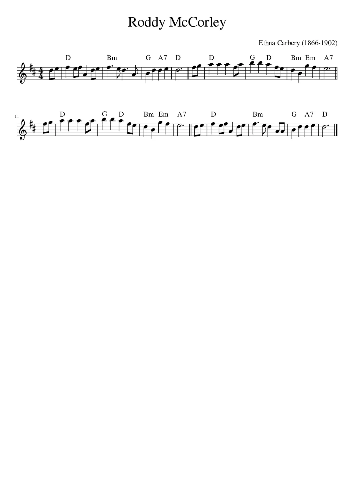 Roddy McCorley - Page 1