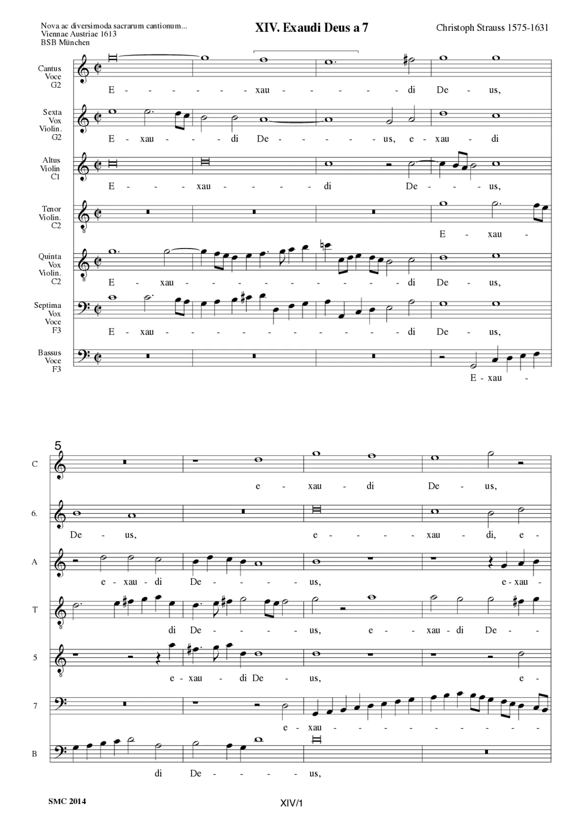 Exaudi Deus a 7 (II) - Page 1