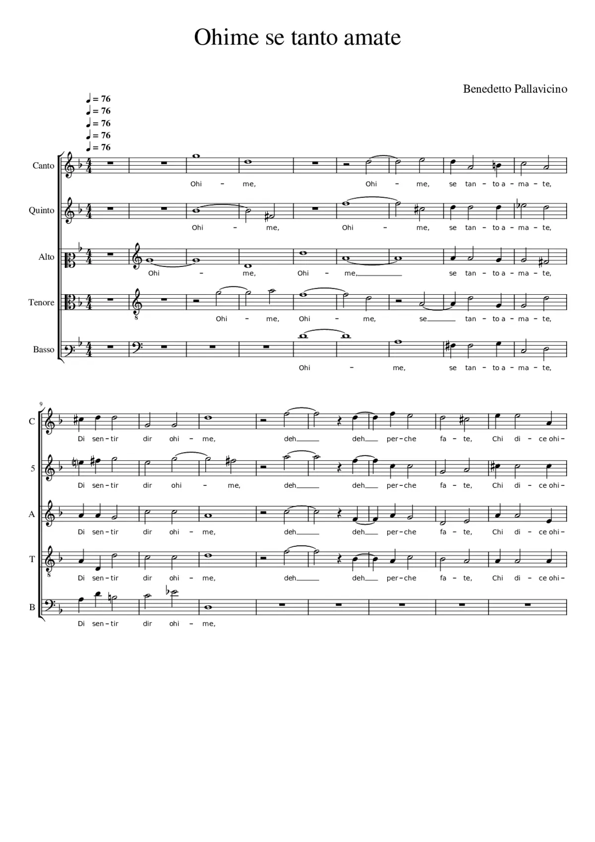 Ohime se tanto amate - Page 1