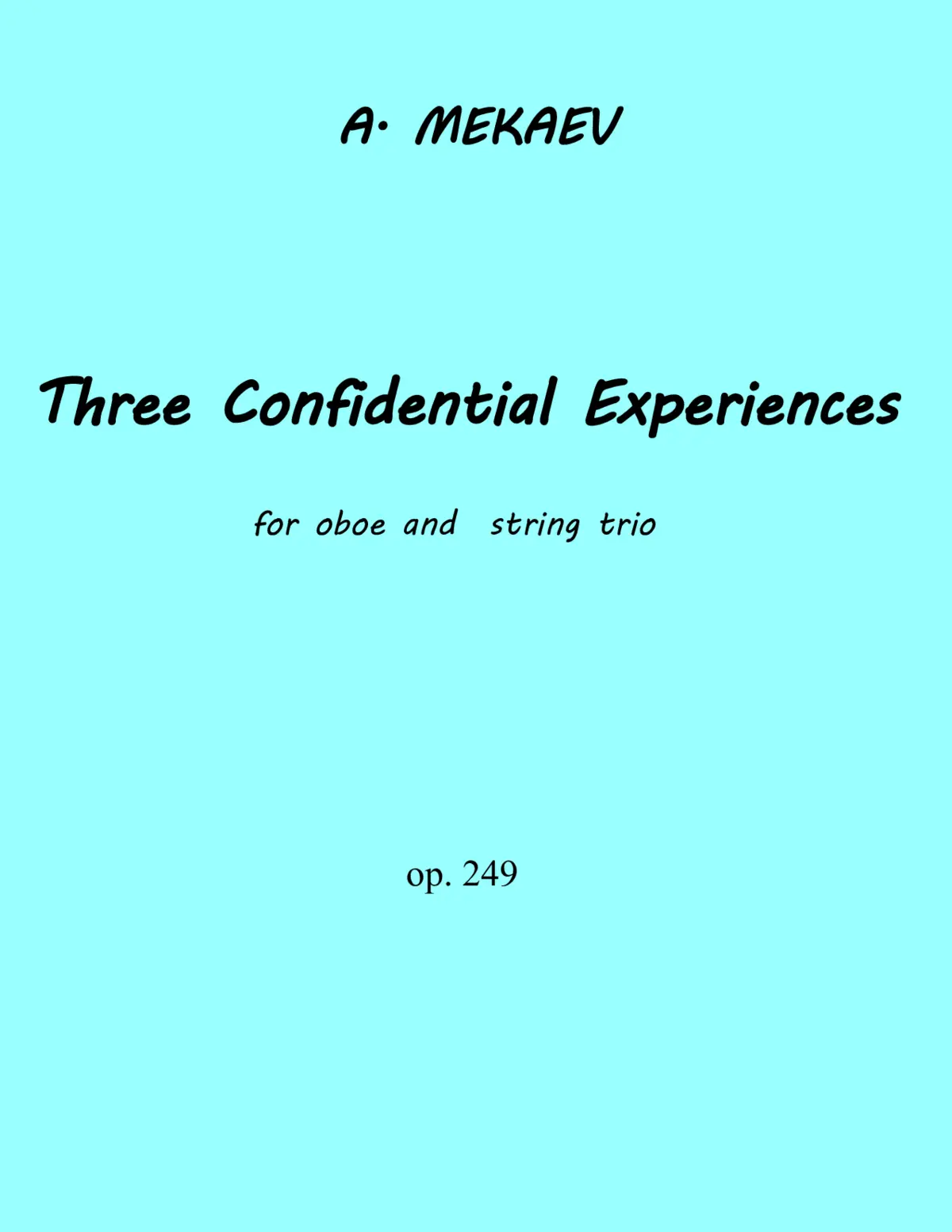 3 Confidential Experiences - Page 1