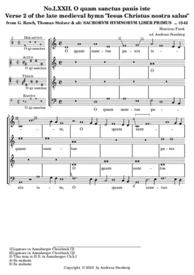 O quam sanctus panis iste