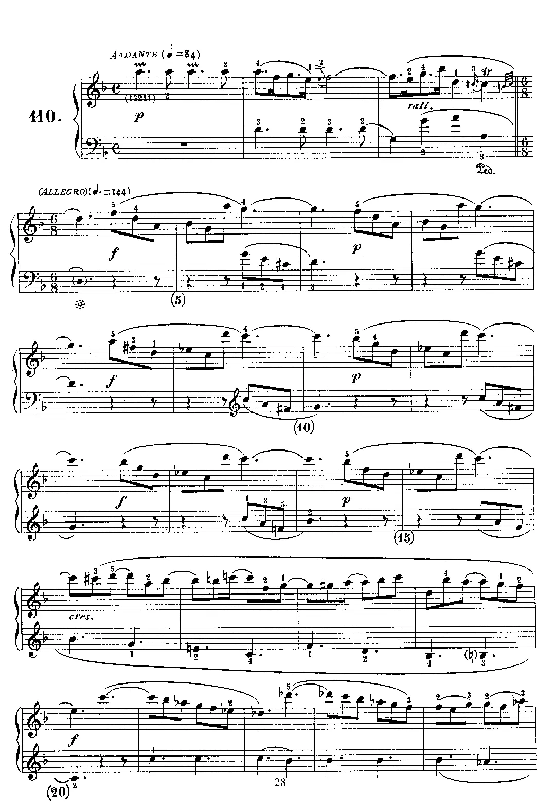 Keyboard Sonata in D minor - Page 1