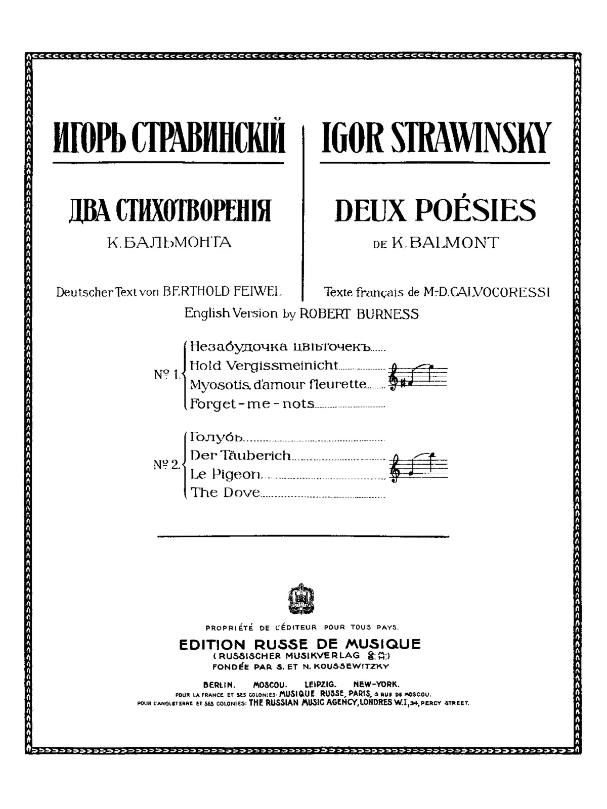 2 Poems by Konstantin Balmont - Page 1